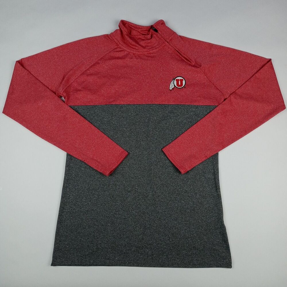 Utah Utes Zip Neck Pullover Shirt NCAA Women's Size 8/10 Medium